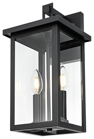 Home Living 7" Outdoor Wall Sconce, Black