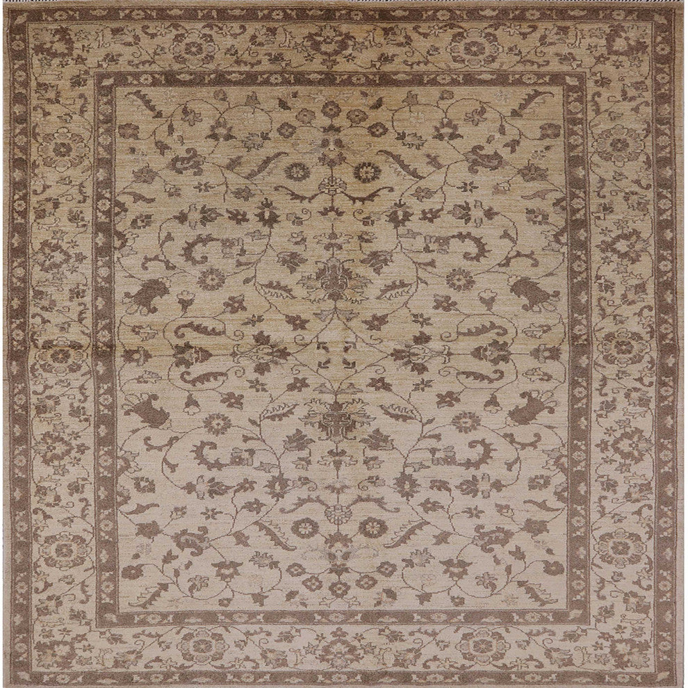 Ahgly Company Indoor Square Mid-Century Modern Area Rugs, 7' Square