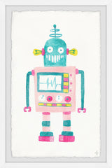 "Girly Robot" Framed Painting Print, 20"x30"