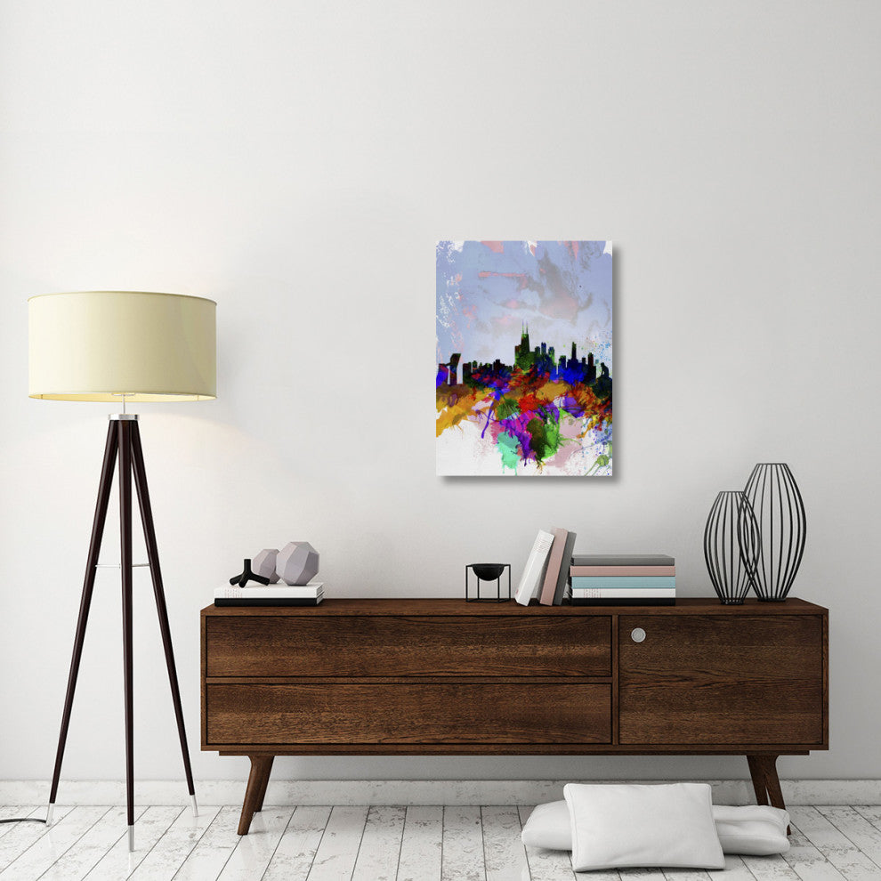 "Copenhagen Watercolor Skyline" Fine Art Print