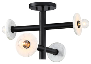 Designers Fountain D325C-SF Fina 4 Light 16"W Semi-flush Ceiling - Matte Black