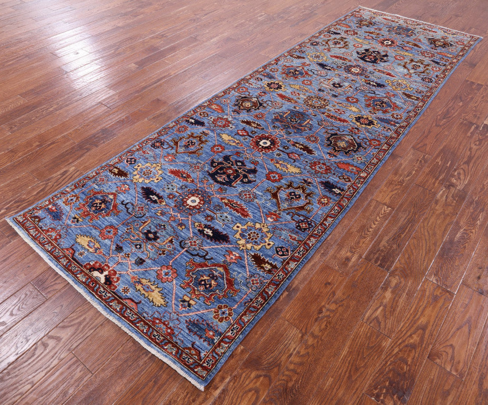 3' 10" X 11' 10" Persian Fine Serapi Handmade Runner Rug - Q12902