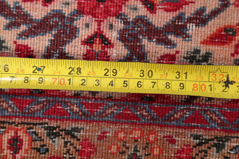 Consigned, Faded Traditional Handmade Vintage Persian Area Rug, Beige, 7x10