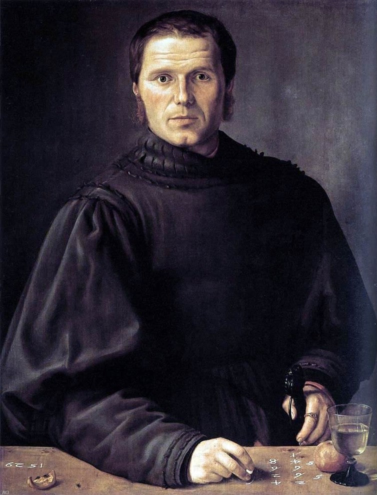 Barthel Beham Portrait of a Man, 21"x28" Wall Decal Print