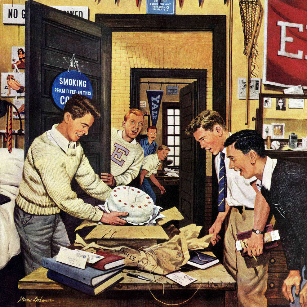 "Package from Home" Painting Print on Canvas by Stevan Dohanos