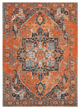 Safavieh Classic Vintage Collection CLV111 Rug, Orange/Navy, 4' X 6'