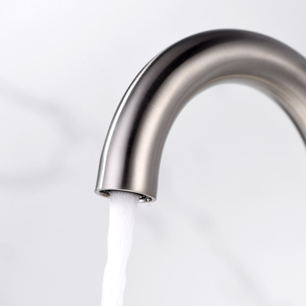 Luxier MSC11-T Single-Handle Bathroom Faucet With Drain, Brushed Nickel