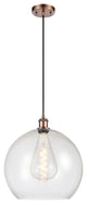 Innovations 516-1P-AC-G124-14-LED 1 Light Pendant, Antique Copper
