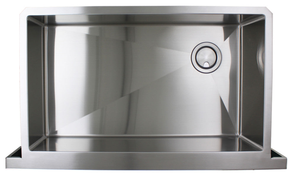 Transolid Diamond 36"x20" Single Bowl Farmhouse Kitchen Sink, Stainless