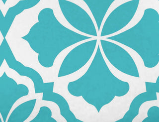 Ceylon, Geometric Print Bath Towel, Turquoise