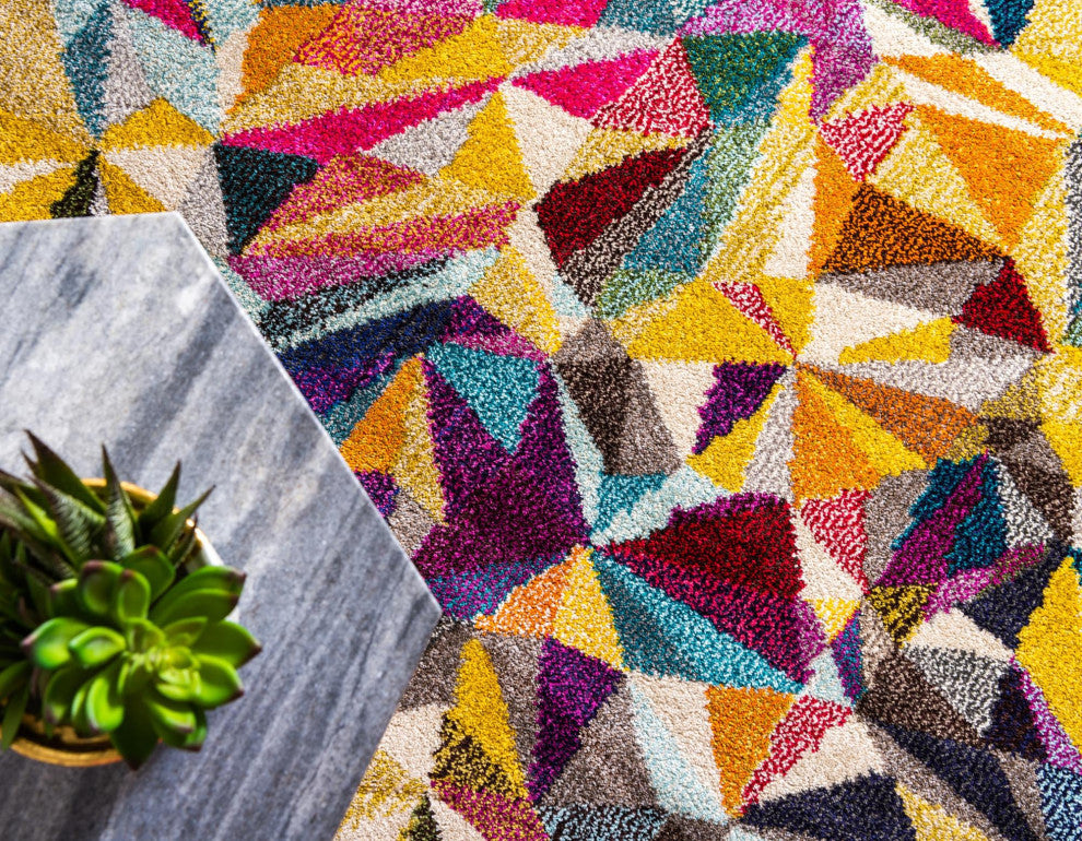 Rug Unique Loom Estrella Multi Rectangular 5' 0 x 8' 0