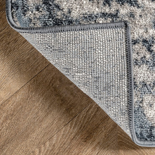 Nuloom Zoe Faded Abstract Contemporary Vintage Area Rug, Blue 4'3"x6'