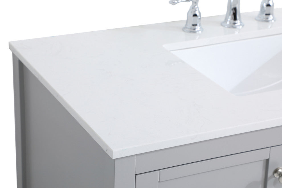 Tucker Grey 42" Single Sink Bathroom Vanity