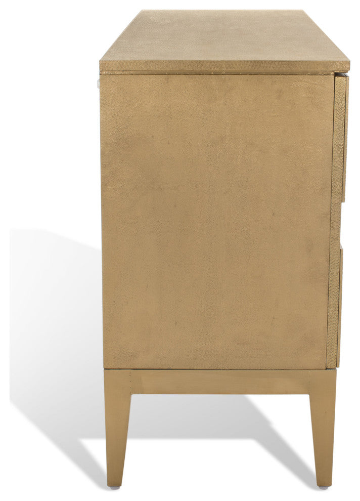 Safavieh Couture Dorielle Brass Covered Sideboard Gold