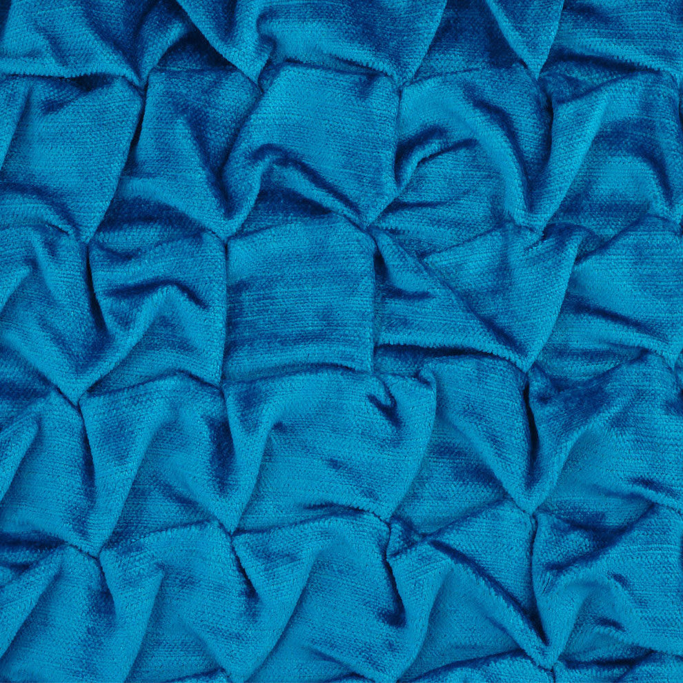 Blue Throw Pillow Covers 16"x16" Velvet, Knotty Blue Love