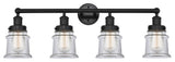 Innovations 616-4W-BK-G182S Canton 4 Light Bath Vanity Light, Matte Black