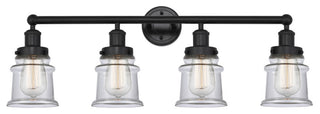 Innovations 616-4W-BK-G182S Canton 4 Light Bath Vanity Light, Matte Black