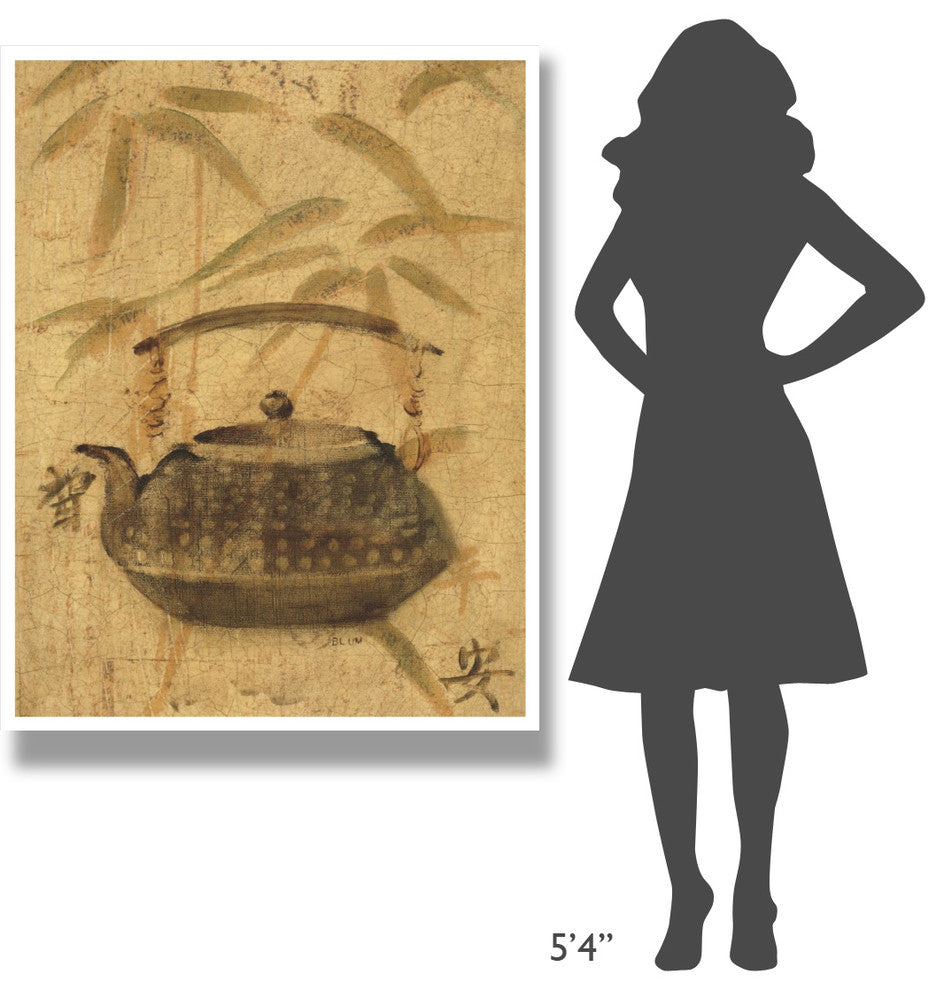 "Asian Teapot III" Digital Paper Print by Cheri Blum, 38"x50"