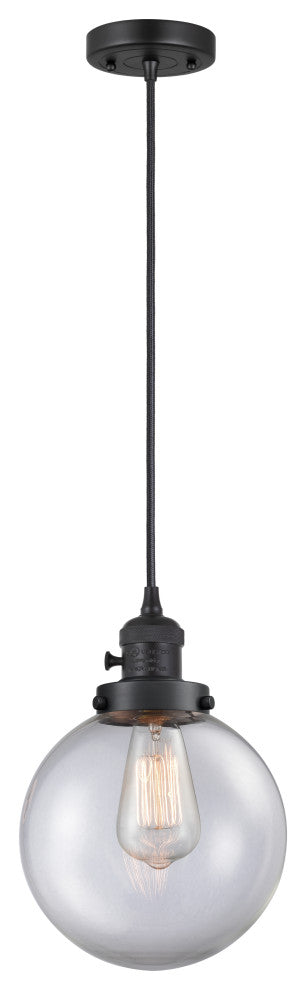 INNOVATIONS 201CSW-BK-G202-8-LED 1-Light Mini Pendant Matte Black