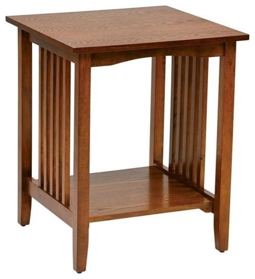 Sierra Side Table in Ash Brown Finish by OSP Home Furnishings