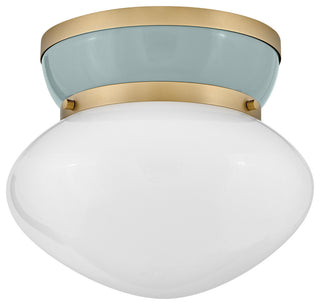 Lark Lucy Small Flush Mount, Lacquered Brass