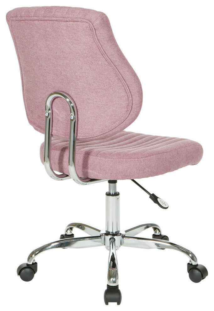Sunnydale Office Chair  With Chrome Base, Orchid