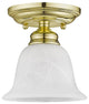 Essex Ceiling Mount, Polished Brass