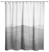 Abstract Watercolor Waves 2 71x74 Shower Curtain