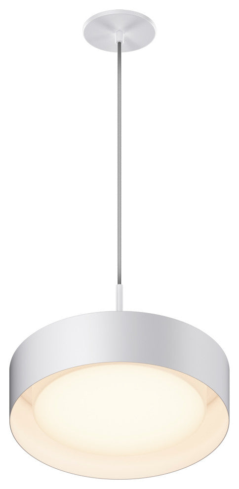 ET2 E51011 Echo 13"W LED Pendant - White / Black