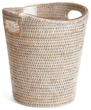 Burma Rattan Beverage Tub, Small, Whitewash