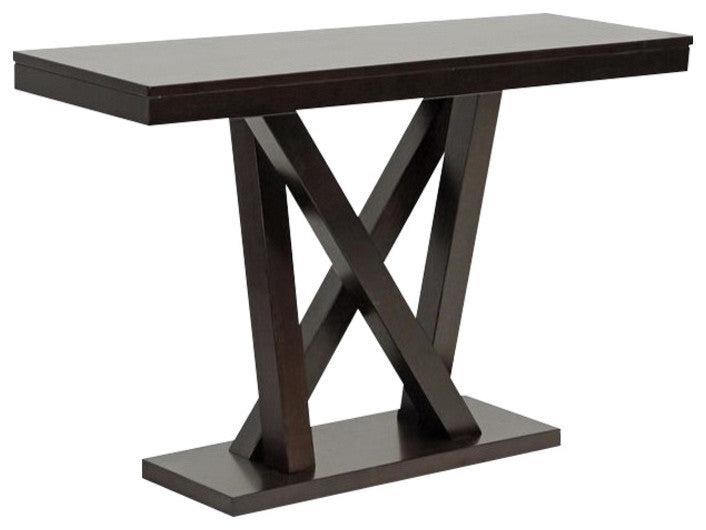 Baxton Studio Everdon Dark Brown Modern Sofa Table