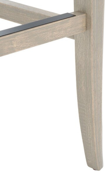 Safavieh Couture Karlee Rattan Back Barstool Beige / Rustic Grey