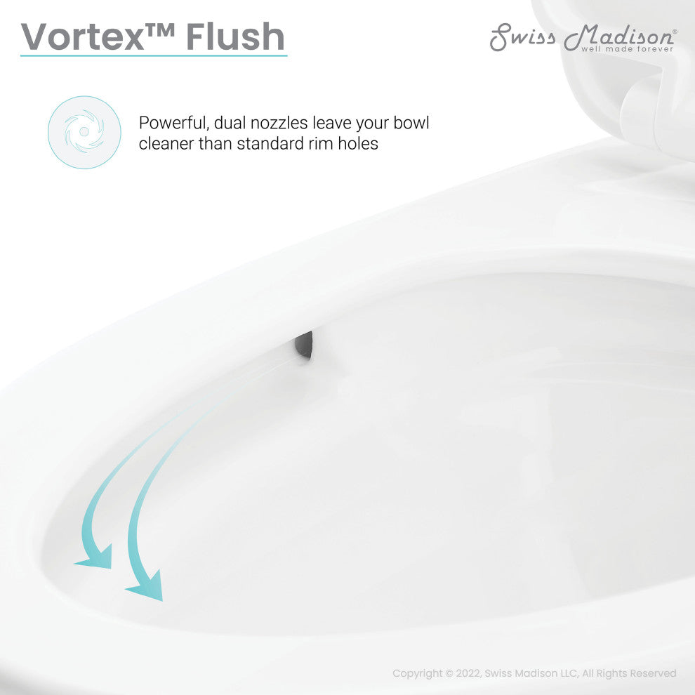 St. Tropez One Piece Elongated Toilet Right Side Flush 1.28 gpf