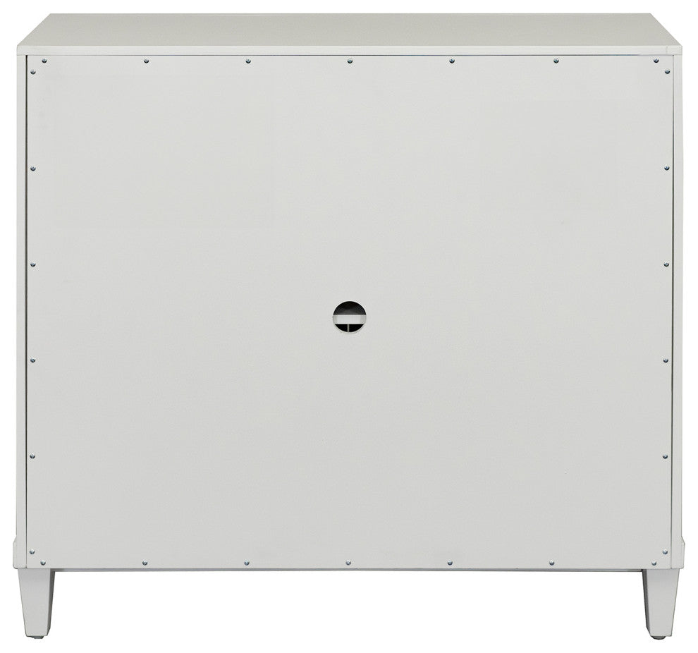 Modern Wood 40" Console With With doors, TV Stand, Fully Assembled, White