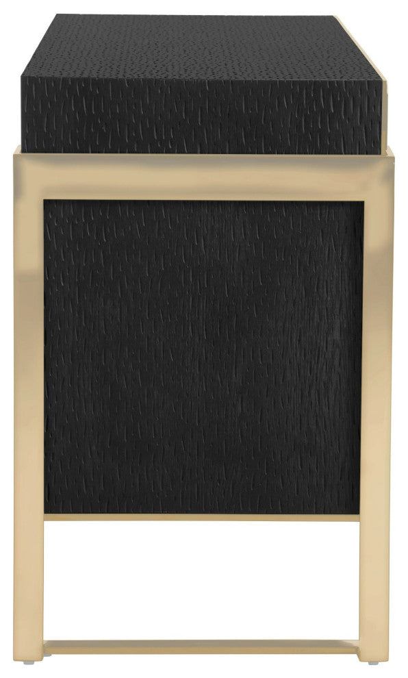 Modrest Rothsay Modern Wenge + Gold Dresser