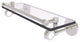 Clearview 16" Glass Shelf with Gallery Rail, Satin Nickel