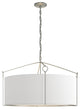 Bow Large Pendant, Vintage Platinum Finish, Natural Anna Shade