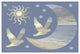 "Moon and Stars" Digital Paper Print by Diane Romanello, 50"x34"