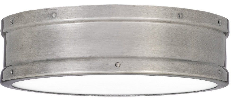 Ahoy LED Flush Mount, Antique Polished Nickel