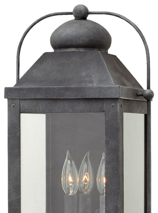Hinkley Anchorage Large Wall Mount Lantern, Aged Zinc