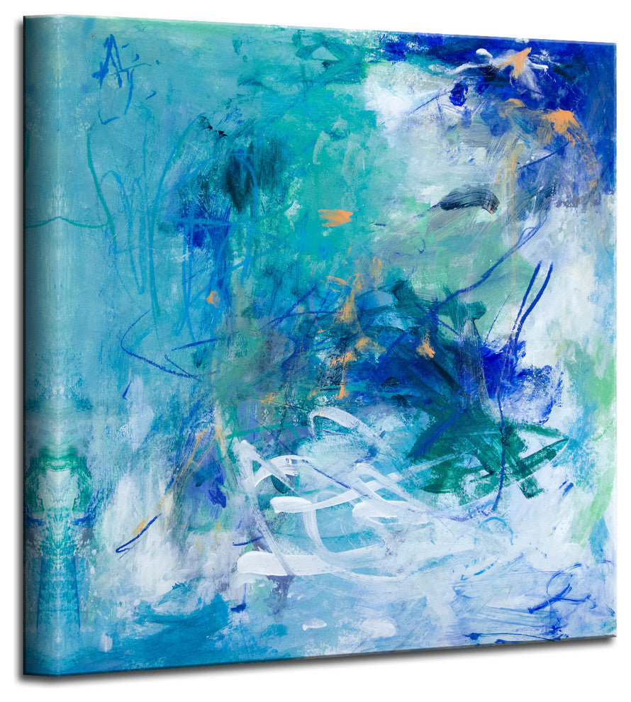 Ready2HangArt 'Blue Lagoon' Abstract Canvas Wall Art