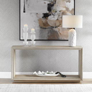 Uttermost Prism Light Oak Console Table