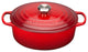 Le Creuset Signature Cast Iron Oval Casserole, 25 cm, Cerise