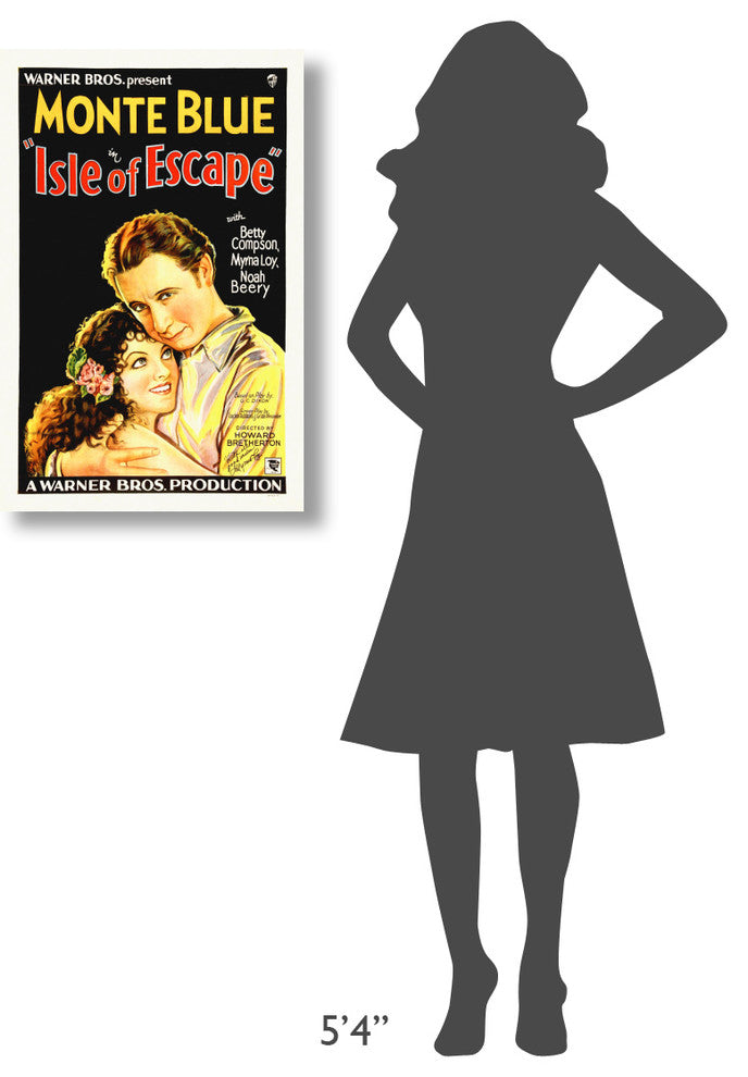 Monte Blue With Myrna Loy, Isle Of Escape, 1930, 20x30