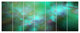 Blue Fractal Sky with Blur Stars, Abstract Canvas Art Print, 83"x32", 7 Panels