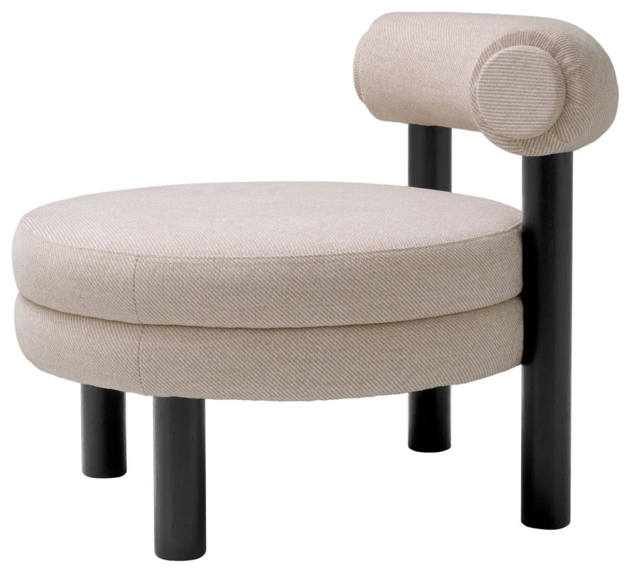 Cream Modern Lounge Chair, Eichholtz Zoey