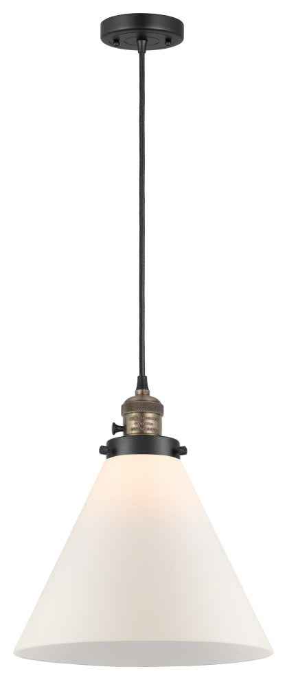 INNOVATIONS 201CSW-BAB-G41-L 1-Light Mini Pendant Black Antique Brass