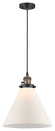 INNOVATIONS 201CSW-BAB-G41-L 1-Light Mini Pendant Black Antique Brass