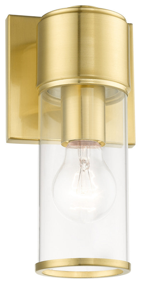 Quincy 1-Light Satin Brass ADA Sconce