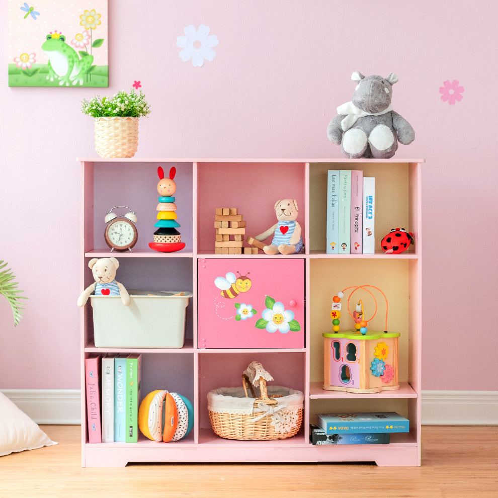 Magic Garden Adjustable Cube Kids Bookshelf